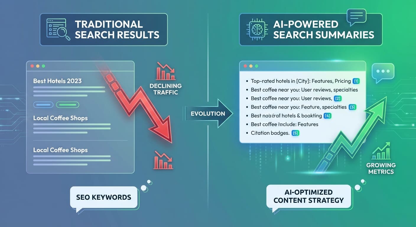 How to Optimize for AI-Generated Summaries When Zero-Click Searches Are Reducing Your Organic Traffic by 34.5% Without Traditional SEO Penalties