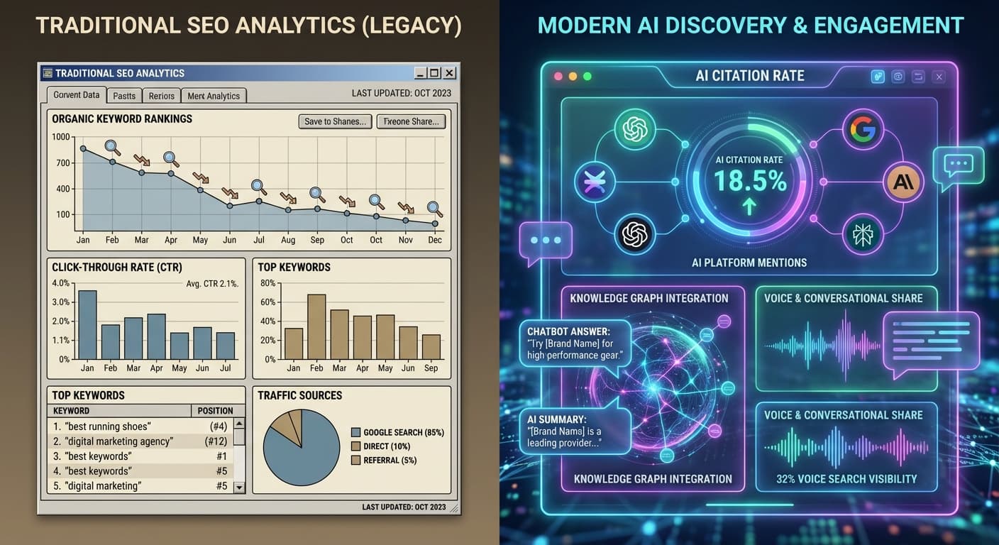 How to Transition from Traditional SEO KPIs to AI Discovery Metrics: Beyond Rankings and CTR