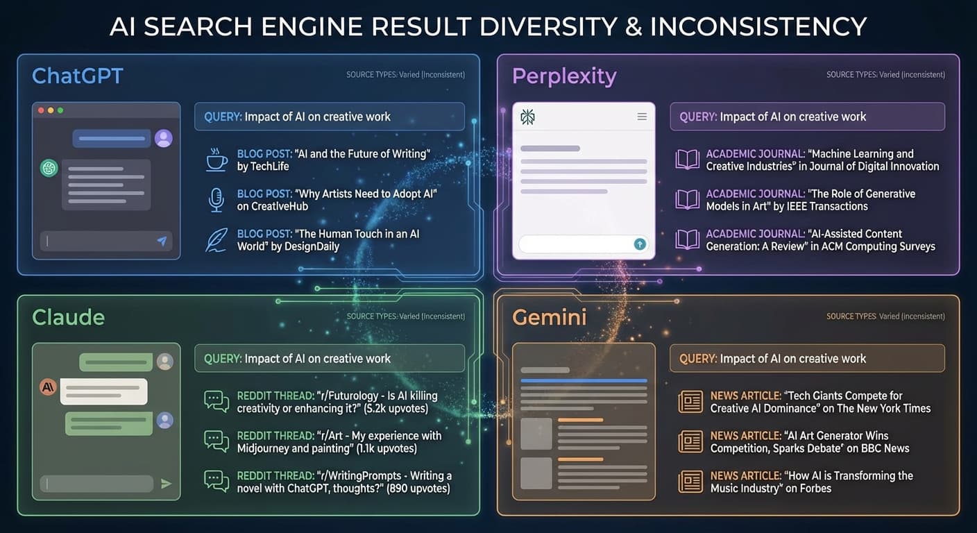 How to Optimize for Inconsistent AI Source Preferences When ChatGPT Cites Reddit Threads While Perplexity Prioritizes Academic Journals