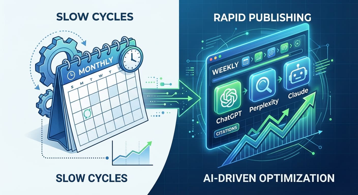 How to Build an AI Search Freshness Velocity System When Weekly Publishing Cadence Is Now Table Stakes But Your Content Team Still Operates on Monthly Cycles
