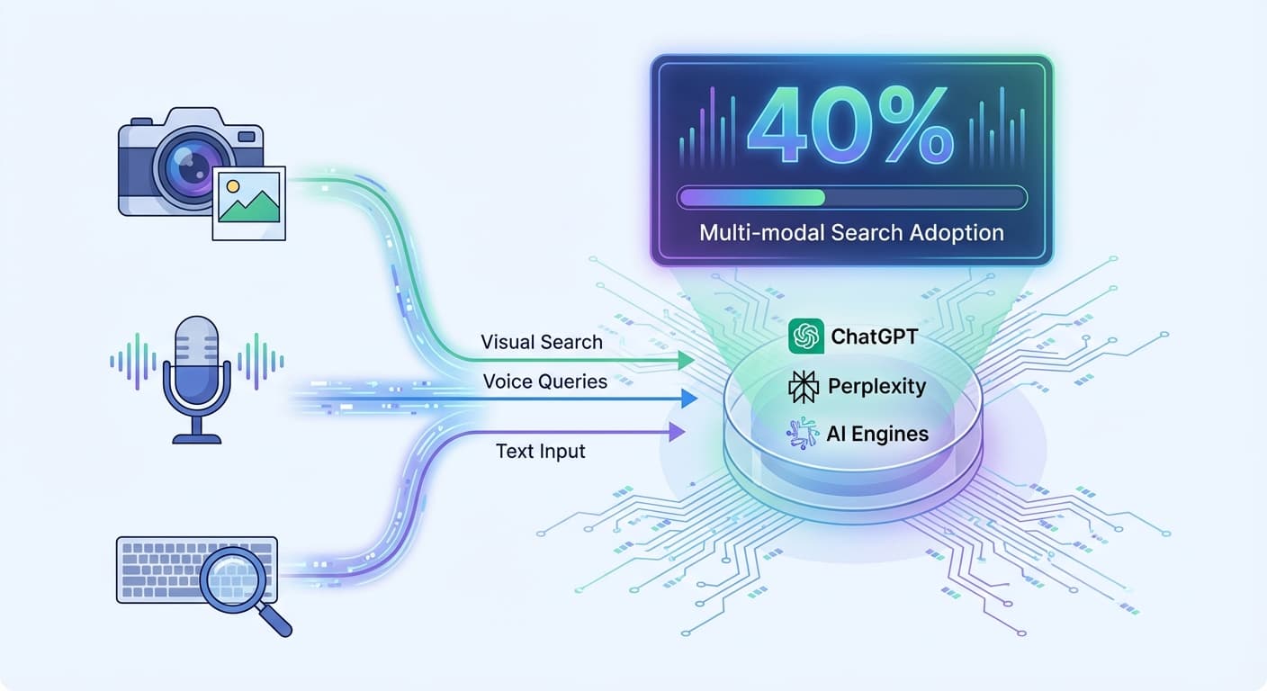 How to Optimize Your Business for AI Search Multimodal Query Integration: Mastering Visual and Voice Search for 40% of Commercial Intent
