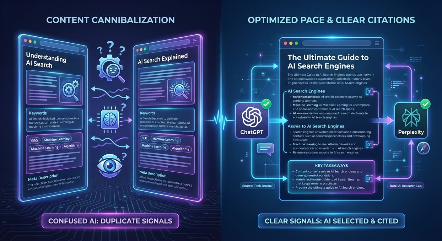 How to Fix AI Search Citation Cannibalization: Stop Your Content from Competing for the Same AI Citations