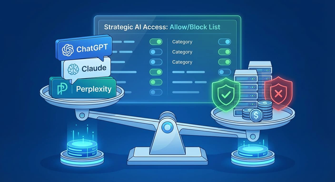 How to Build a Bot Allow List Strategy When Blocking OpenAI's GPTBot Costs You 63% of B2B AI Citations But Allowing All Crawlers Increases Server Costs 340%