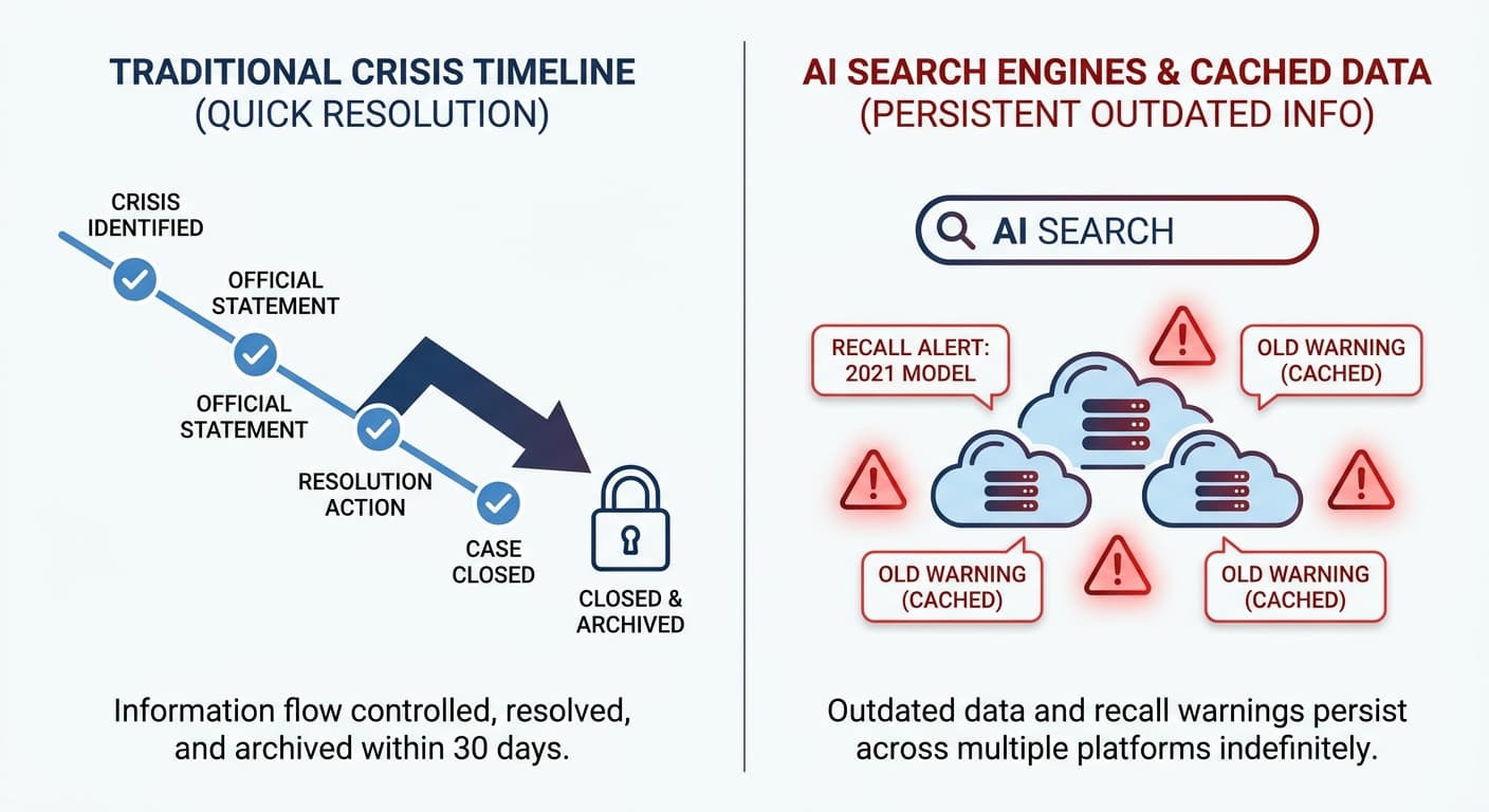 How to Build a Product Recall Crisis Communication Strategy When AI Search Engines Cache and Perpetuate Outdated Safety Information