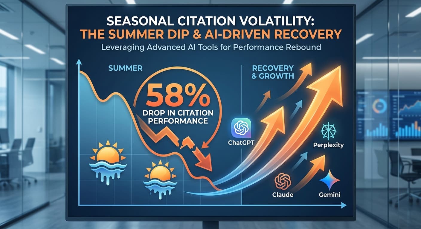 How to Build an AI Search Seasonal Performance Recovery Strategy When Summer Traffic Shifts Cause 58% Citation Drop for B2B SaaS Brands